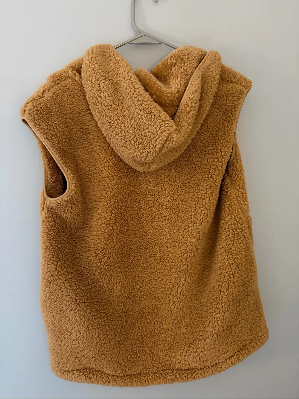 Women’s Sherpa Zip-Up Vest - Camel